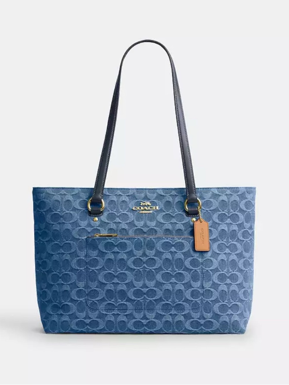 Coach Signature Denim Station Tote